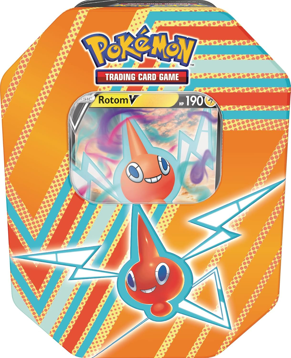 Pokémon Hidden Potential Tin – Rotom V (1 Foil Card & 4 Booster Packs)